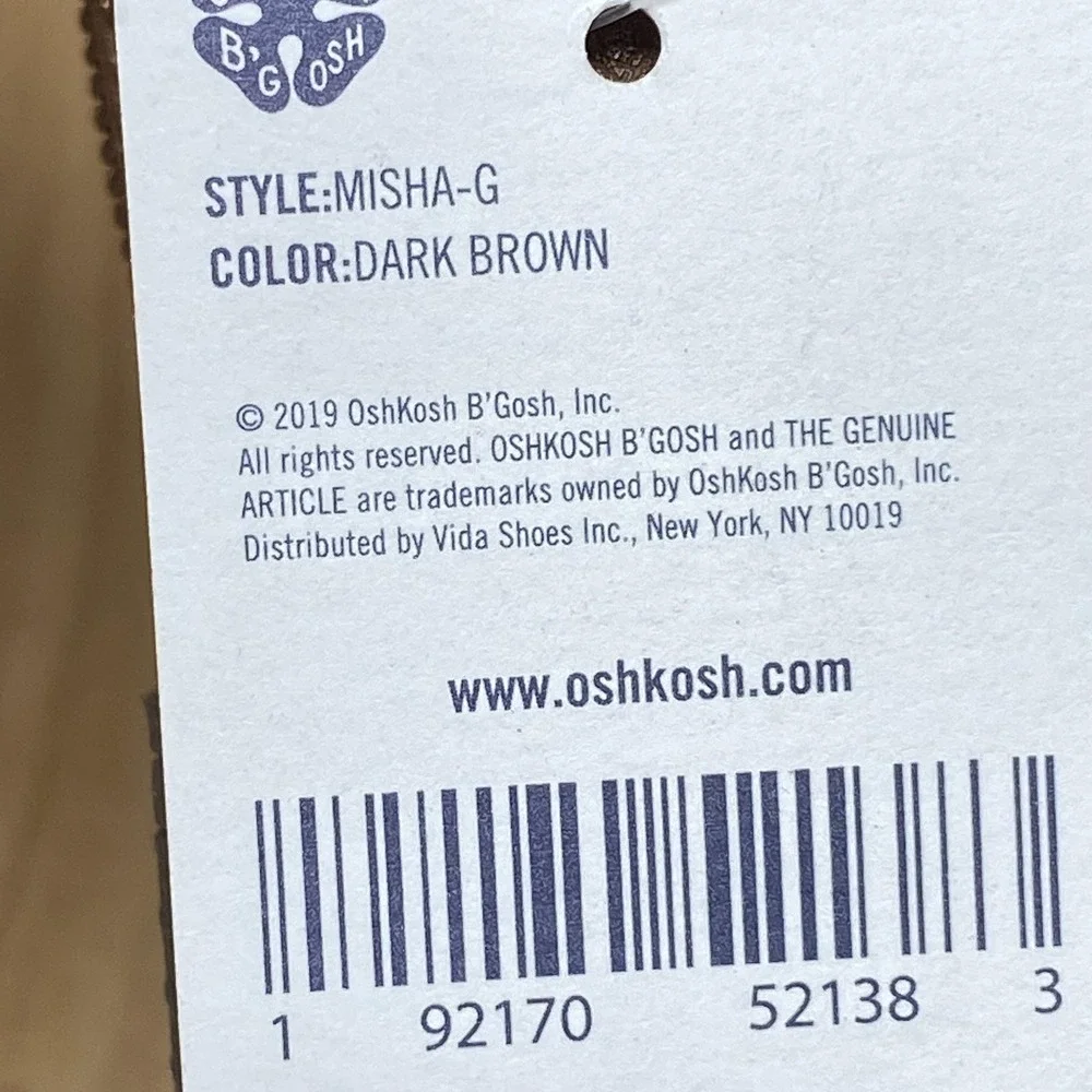 OshKosh B'gosh Boots Toddler Girls Size 4 Dark Brown MISHA-G Ankle Tassel